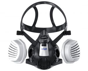 ΣΕΤ αναπνευστικής προστασίας Μάσκα ημίσεος Dräger X-plore 3500 + Ζεύγος Φίλτρων σωματιδίων P3 R