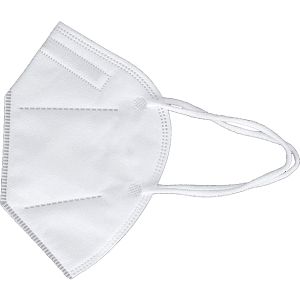 Μάσκα αναπνευστικής Προστασίας FFP2-KN95 Λευκή (Χωρίς βαλβίδα)