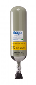 Φιάλη Αναπνευστικής Συσκευής Dräger 3.0 Lt/200 Bar (Χαλύβδινη)